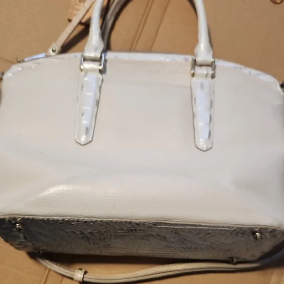 Brahmin White and Gray Satchel - Picture 7 of 8